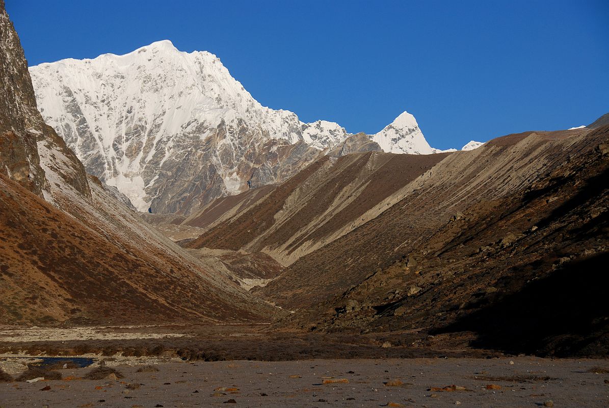 19 Pemthang Karpo Ri and Triangle Just After Sunrise From Drakpochen Pemthang Karpo Ri and Triangle from Drakpochen just after sunrise.